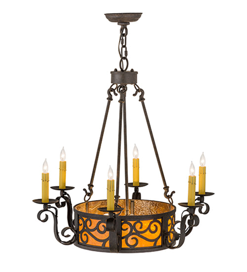 Meyda Tiffany Delano 161588 Chandelier Light - Antique Copper