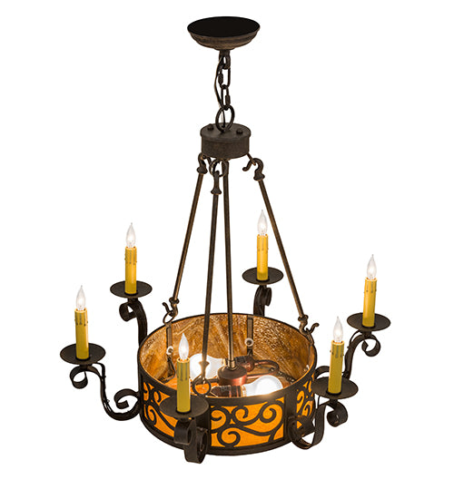 Meyda Tiffany Delano 161588 Chandelier Light - Antique Copper