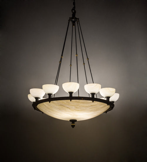 Meyda Tiffany Whitesboro Middle School Auditorium 198020 Chandelier Light - Brass Tint