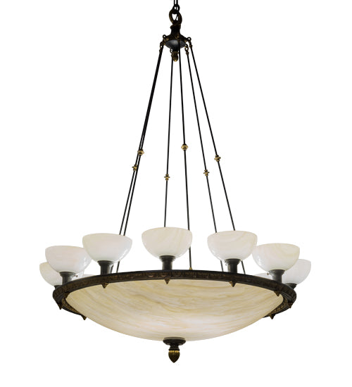 Meyda Tiffany Whitesboro Middle School Auditorium 198020 Chandelier Light - Brass Tint