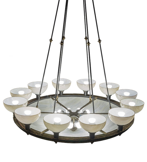 Meyda Tiffany Whitesboro Middle School Auditorium 198020 Chandelier Light - Brass Tint