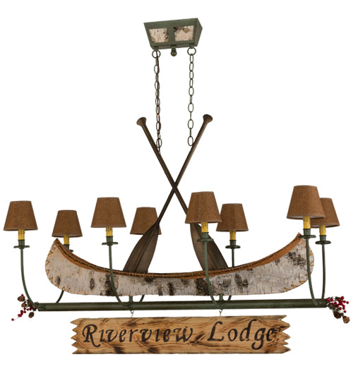 Meyda Tiffany Personalized 161863 Chandelier Light - Natural Wood,Tarnished Copper