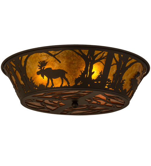 Meyda Tiffany Moose At Dawn 162067 Ceiling Light - Oil Rubbed Bronze