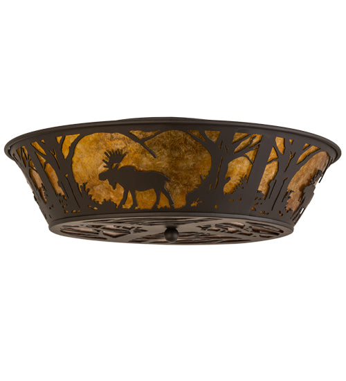 Meyda Tiffany Moose At Dawn 162067 Ceiling Light - Oil Rubbed Bronze