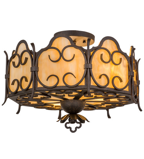 Meyda Tiffany Radha 162099 Ceiling Light - Transparent Copper