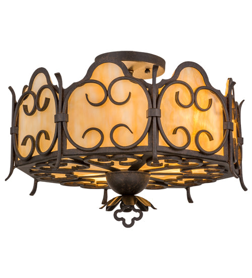 Meyda Tiffany Radha 162099 Ceiling Light - Transparent Copper