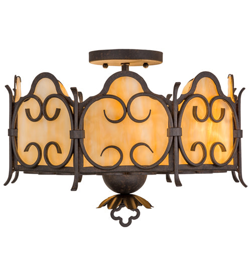 Meyda Tiffany Radha 162099 Ceiling Light - Transparent Copper