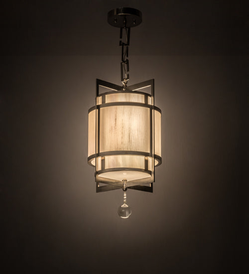 Meyda Tiffany Raiff 162159 Pendant Light - Stainless Steel, Crystal