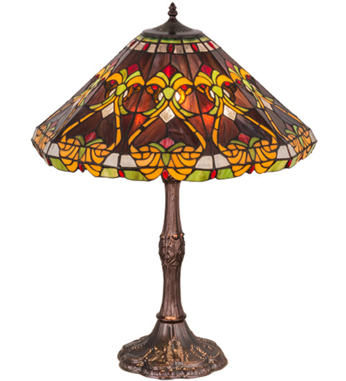 Meyda Tiffany Lighting 162204 Middleton One Light Table Lamp Lamp Bronze / Dark