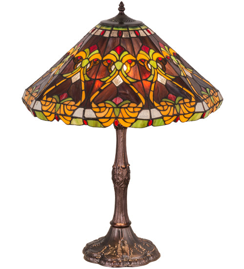 Meyda Tiffany Lighting 162204 Middleton One Light Table Lamp Lamp Bronze / Dark