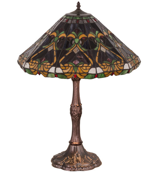 Meyda Tiffany Lighting 162204 Middleton One Light Table Lamp Lamp Bronze / Dark