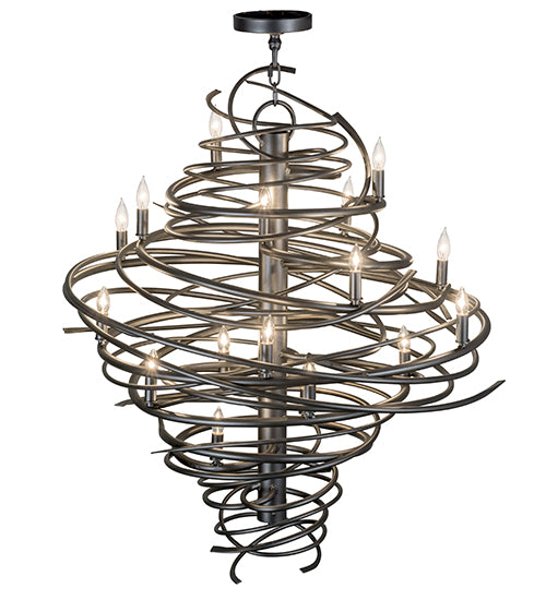 Meyda Tiffany Cyclone 162308 Chandelier Light - Pewter