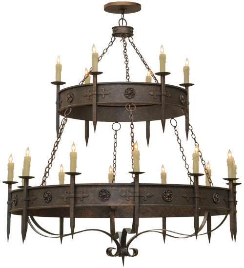 Meyda Tiffany Calandra 162417 Chandelier Light - Verdigris