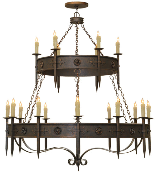 Meyda Tiffany Calandra 162417 Chandelier Light - Verdigris