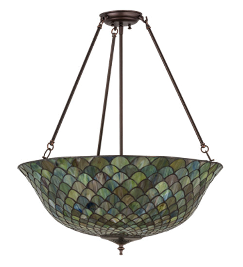 Meyda Tiffany Tiffany Fishscale 162424 Ceiling Light - Mahogany Bronze