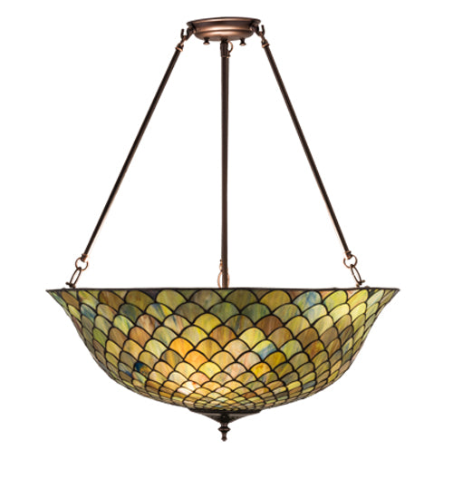 Meyda Tiffany Tiffany Fishscale 162424 Ceiling Light - Mahogany Bronze