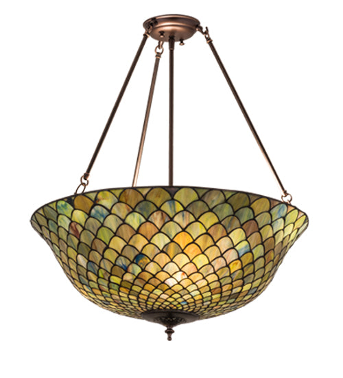 Meyda Tiffany Tiffany Fishscale 162424 Ceiling Light - Mahogany Bronze