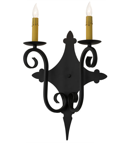 Meyda Tiffany Angelique 162474 Wall Light - Blackwash