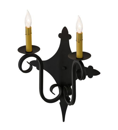 Meyda Tiffany Angelique 162474 Wall Light - Blackwash