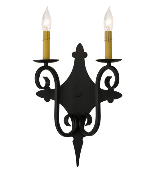 Meyda Tiffany Angelique 162474 Wall Light - Blackwash