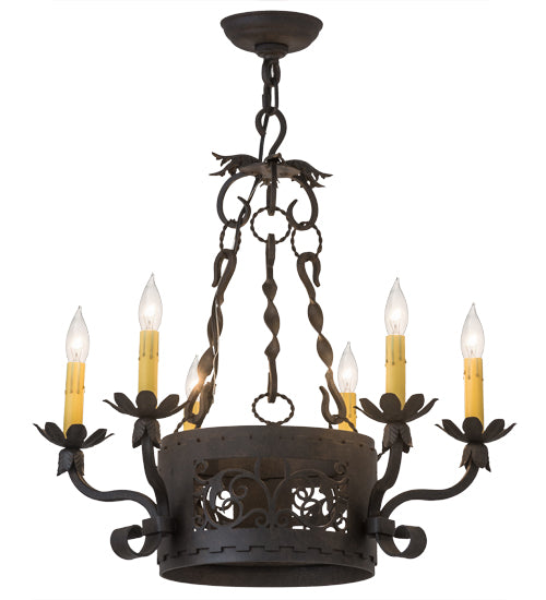 Meyda Tiffany Dragone 162507 Chandelier Light - Oil Rubbed Bronze