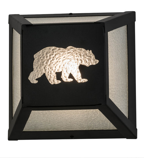 Meyda Tiffany Lone Bear 162703 Wall Light - Black/Zag