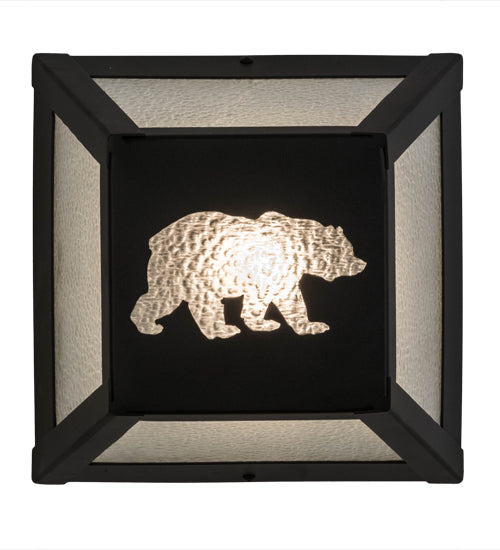 Meyda Tiffany Lone Bear 162703 Wall Light - Black/Zag