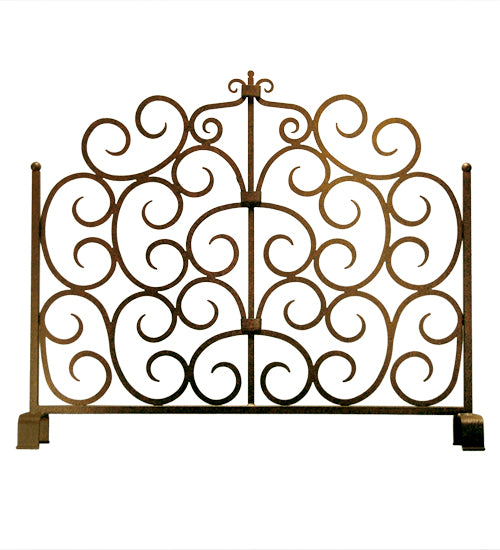 Meyda Tiffany Lighting 162751 Scroll Tempest Fireplace Screen Fireplace Screen Rust