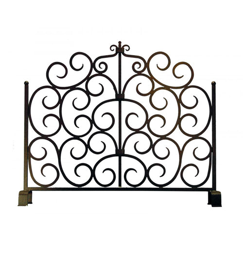 Meyda Tiffany Lighting 162752 Mediterranean Fireplace Screen Home Decor Bronze / Dark
