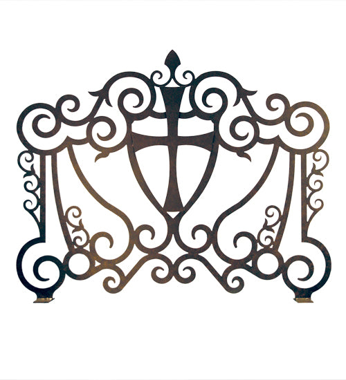 Meyda Tiffany Lighting 162755 Cross Fireplace Screen Fireplace Screen Verdigris