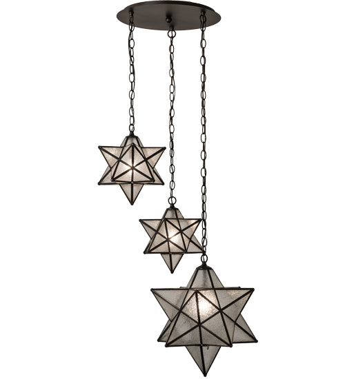 Meyda Tiffany Moravian Star 162799 Pendant Light - Oil Rubbed Bronze