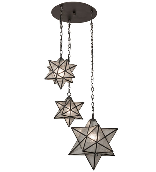 Meyda Tiffany Moravian Star 162799 Pendant Light - Oil Rubbed Bronze