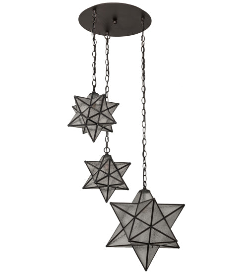 Meyda Tiffany Moravian Star 162799 Pendant Light - Oil Rubbed Bronze