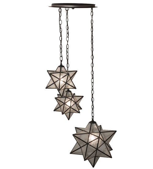 Meyda Tiffany Moravian Star 162799 Pendant Light - Oil Rubbed Bronze