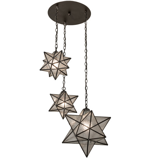 Meyda Tiffany Moravian Star 162799 Pendant Light - Oil Rubbed Bronze