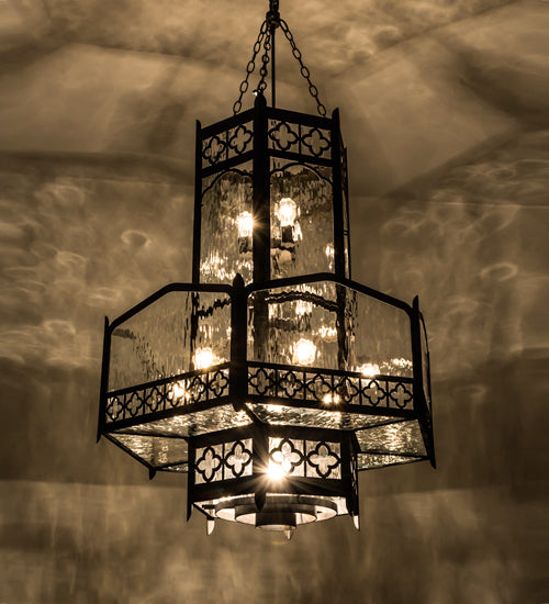 Meyda Tiffany Church 162812 Chandelier Light - Verdigris