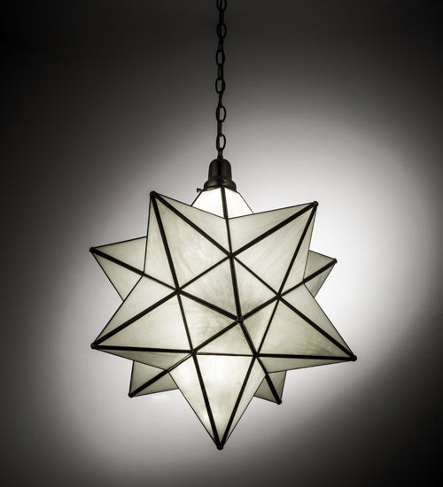 Meyda Tiffany Moravian Star 162854 Pendant Light - Brushed Nickel