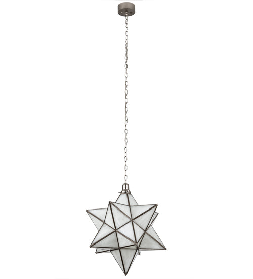 Meyda Tiffany Moravian Star 162854 Pendant Light - Brushed Nickel