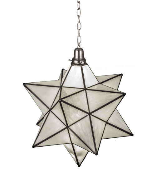Meyda Tiffany Moravian Star 162854 Pendant Light - Brushed Nickel