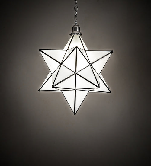 Meyda Tiffany Moravian Star 162855 Pendant Light - Brushed Nickel