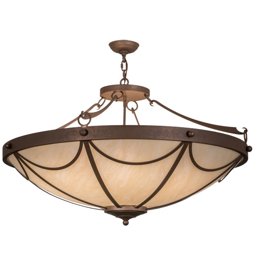 Meyda Tiffany Carousel 162887 Pendant Light - Rust, Antique
