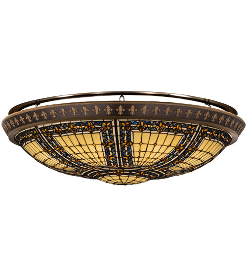 Meyda Tiffany Fleur-De-Lis 163008 Ceiling Light - Copper Vein