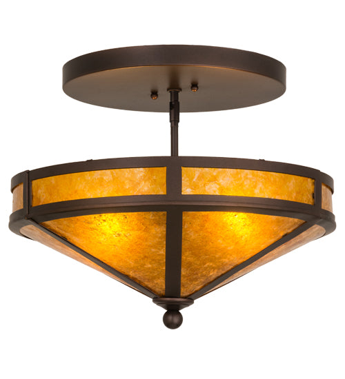 Meyda Tiffany Craftsman 163106 Ceiling Light - Mahogany Bronze
