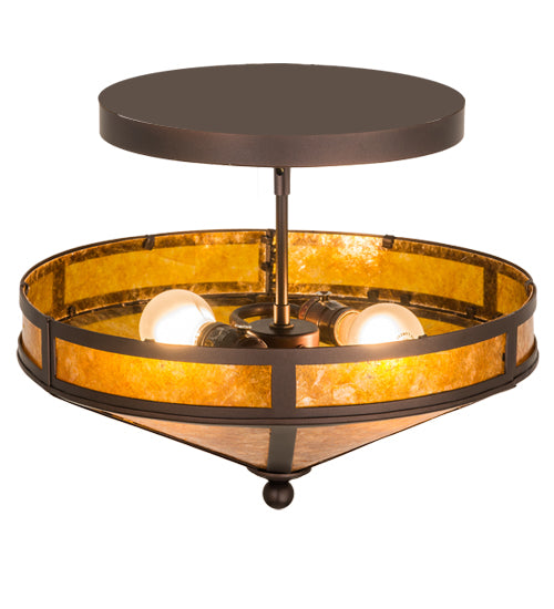 Meyda Tiffany Craftsman 163106 Ceiling Light - Mahogany Bronze