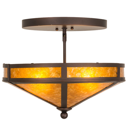 Meyda Tiffany Craftsman 163106 Ceiling Light - Mahogany Bronze