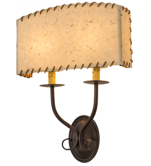 Meyda Tiffany Ranchero 163121 Wall Light - Mahogany Bronze