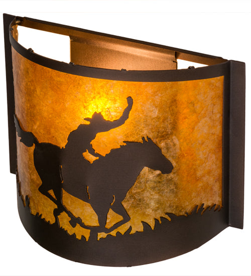 Meyda Tiffany Cowboy 163132 Wall Light - Mahogany Bronze