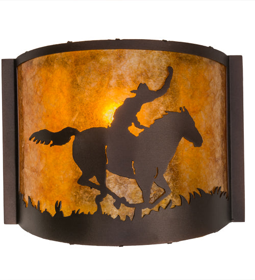 Meyda Tiffany Cowboy 163132 Wall Light - Mahogany Bronze