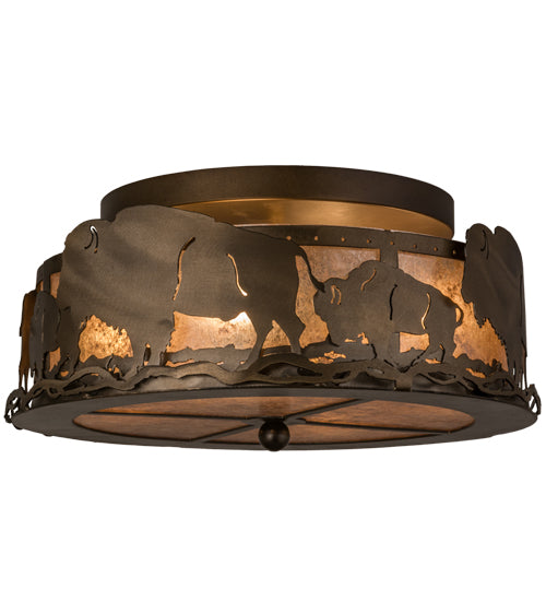 Meyda Tiffany Buffalo 163246 Ceiling Light - Antique Copper