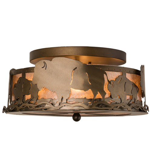 Meyda Tiffany Buffalo 163246 Ceiling Light - Antique Copper